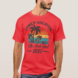 T-shirt Retro Vintage Family Vacation 2022 Hilton Head Isl