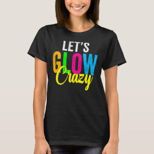 T-shirt Retro Vintage Fou Lumineuse tenue folle Couleur ré