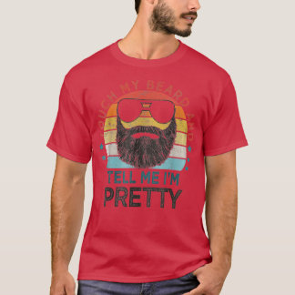 T-shirt Retro Vintage Funny Touchez Ma Barbe Et Dites-Moi