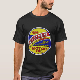 T-shirt Rétro Vintage Gas Streamline Moto Oil Voitures G