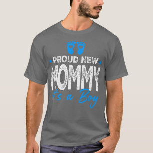 T-shirt Retro Vintage Genre Révèle Fier Nouvelle Maman C'e