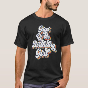 T-shirt Retro Vintage Gigi de la fille d'anniversaire corr