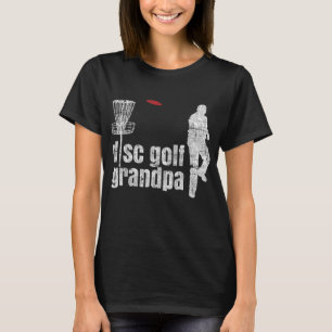 T-shirt Retro Vintage Grandpa Disc Golf Frisbee Frolf