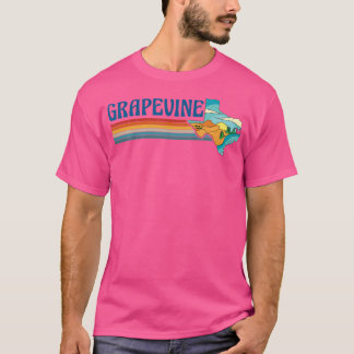 T-shirt Retro Vintage Grapevine Tx Texas Nature Randonnée 