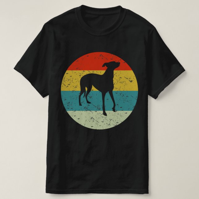 T-shirt retro vintage greyhound (Design devant)