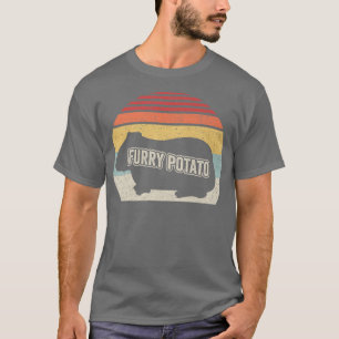 T-shirt Retro Vintage Guinée porc fourrure pomme de terre 