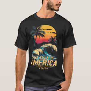 T-shirt Retro Vintage Gulf Of Us America 2025 American Fla