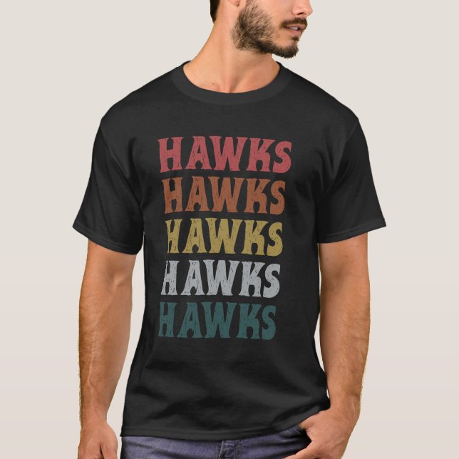 T-Shirt Rétro Vintage Hawks (Devant)