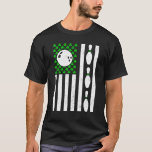 T-shirt Rétro Vintage Irlande Drapeau Usa Sport Bowling St