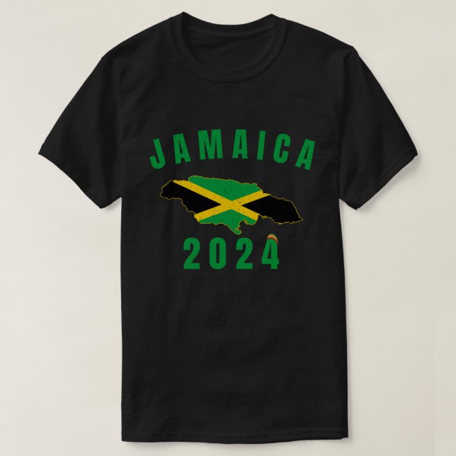 T-shirt Retro Vintage Jamaïque Famille vacances 2024 (Design devant)