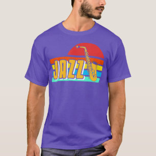 T-shirt Retro Vintage Jazz Music Lover Designs Présents
