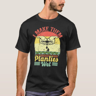 T-shirt Retro Vintage Je Les Rends Planties Plante Humide