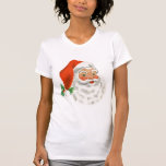 T-shirt Rétro Vintage Jolly Santa Claus de Christmas<br><div class="desc">Un t-shirt avec une photo festive rétro. Le vieux Père Noël Jolly avec ses joues rousses et son sourire chaleureux et amical. Un peu de nostalgie de l'ancienne école pour les vieux temps,  cette image rappelle les souvenirs des célébrations du passé de Noël.</div>