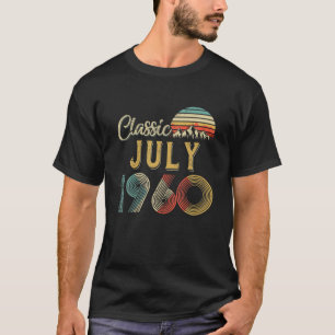 T-shirt Retro Vintage JUILLET 1960 60E Cadeau Anniversaire