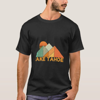 T-shirt Rétro Vintage Lake Tahoe Long Manches