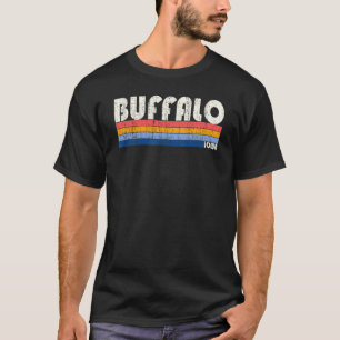 T-shirt Retro Vintage les années 70 80s Style Buffalo Iowa