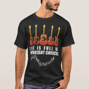 T-shirt Retro Vintage Life Is Full Of important Choices Fu