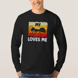 T-shirt Rétro Vintage Ma Tante M'aime Famille Fourmi