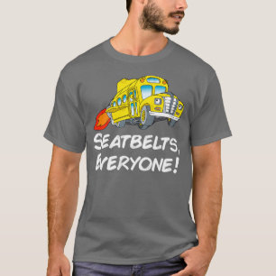 T-shirt Retro Vintage Magie Cartoons École Bus Cadeaux Enf