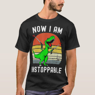 T-shirt Retro Vintage Maintenant Je Suis Instoppable Trex
