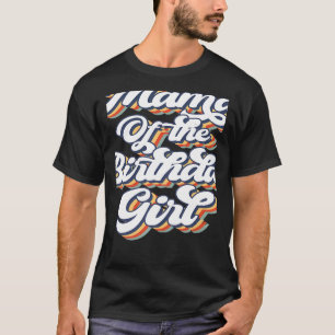 T-shirt Retro Vintage maman de la fille d'anniversaire cor