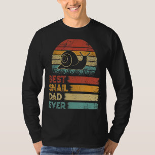T-shirt Retro Vintage Meilleur Escargot Papa Jamais Chemis
