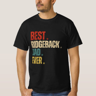 T-shirt Retro vintage Meilleur papa Ridgeback Jamais grung