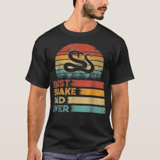 T-shirt Retro Vintage meilleur papa serpent jamais