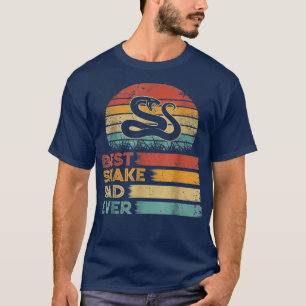 T-shirt Retro Vintage meilleur papa serpent jamais