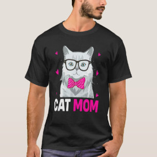 T-shirt Rétro Vintage Meilleure Maman de Chat Jamais Mama