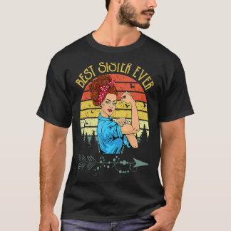 T-shirt Retro Vintage Meilleure soeur Jamais Soeur Da de l