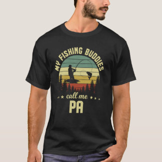 T-shirt Retro Vintage Mes Amies De Pêche Préférées Appelez