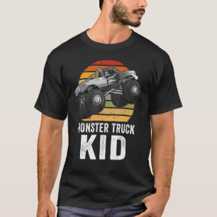 T-shirt Retro Vintage Monster Camion & Papa Voitures Garço