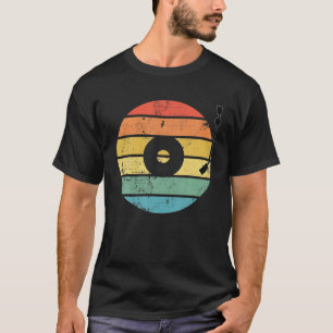 T-shirt Retro Vintage Old School Music Record Vinyl
