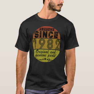 T-shirt Retro Vintage Original et pièces d'origine 40th Bi