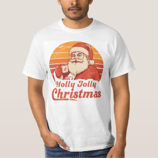 T-Shirt Rétro Vintage Père Noël avec Design Couche