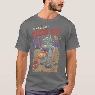 T-shirt Retro Vintage Pizza Bot Cute Food Lovers 27754978