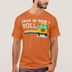 T-shirt Rétro vintage pour chauffeur de bus scolaire