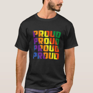 T-shirt Retro Vintage Rainbow Gay Fière Papa Lgbt Pride Aw