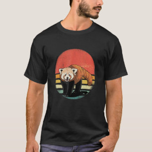 T-shirt Retro Vintage Red Panda Animaux sauvages Mammifère