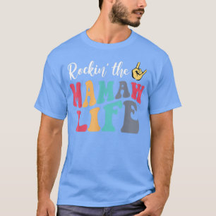 T-shirt Retro Vintage Rockin Le Mamaw Life Anniversaire Mo