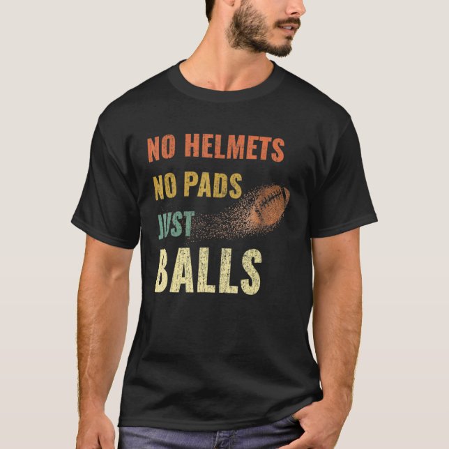T-shirt Retro Vintage Rugby Just Balls Players (Devant)