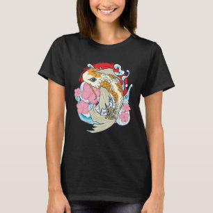 T-shirt Retro Vintage Samurai Koi Poisson Carpe japonaise