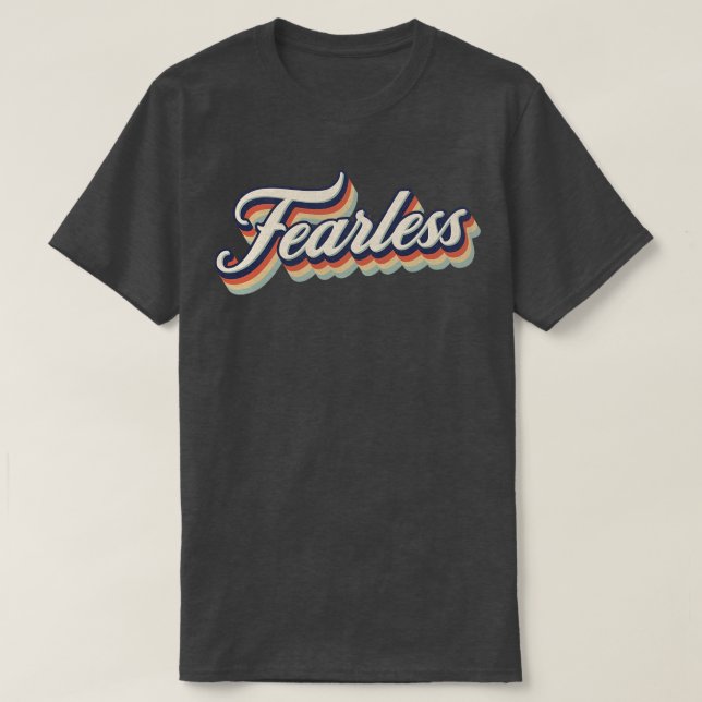 T-shirt Rétro Vintage sans peur (Design devant)