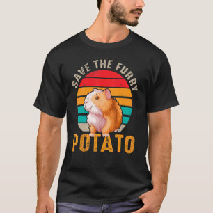 T-shirt Rétro Vintage Save The Furry Potato Guinée Pig