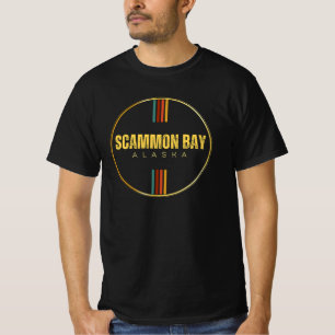 T-shirt Rétro vintage Scammon Bay ville état de l'alaska l