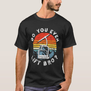 T-shirt Retro Vintage Ski Tu soulèves même Frère 2