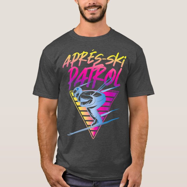 T-shirt Rétro Vintage Snow 80 (Devant)