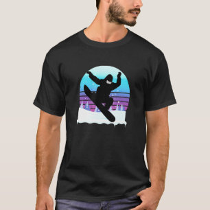 T-shirt Retro Vintage Snowboard Snowboard est ma thérapie