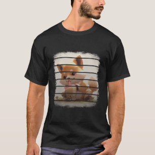 T-shirt Retro Vintage sourire Kawaii Chien Boire Boba Mil